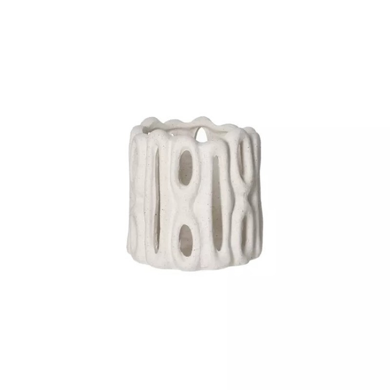 LIGHT HOLDER DIZ STONEWARE WHITE 11 LIGHT HOLDER DIZ STONEWARE WHITE 11